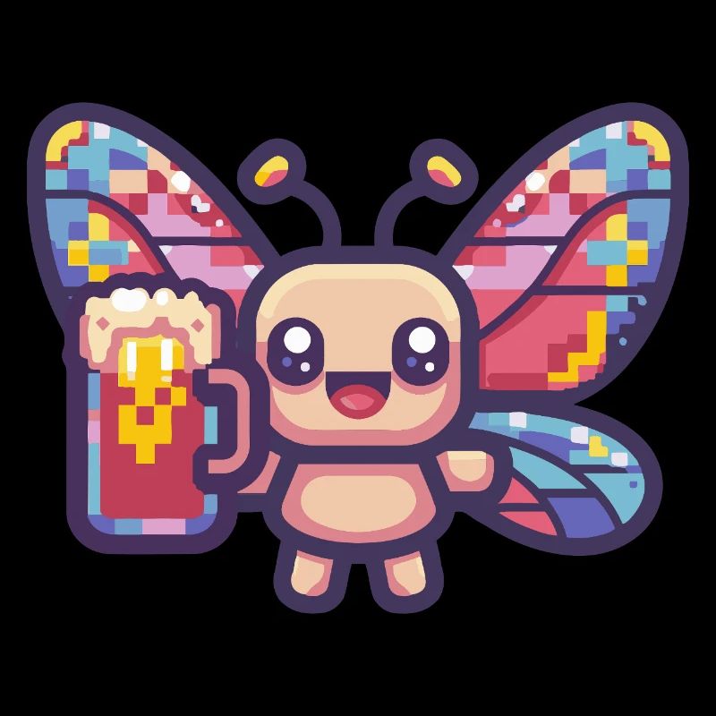 Butterfly Pixel Beer