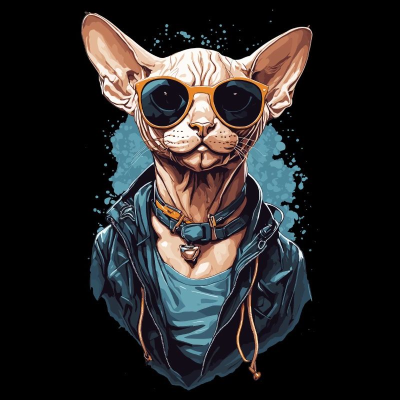 Cool Sphinx Cat Modern Cat Design