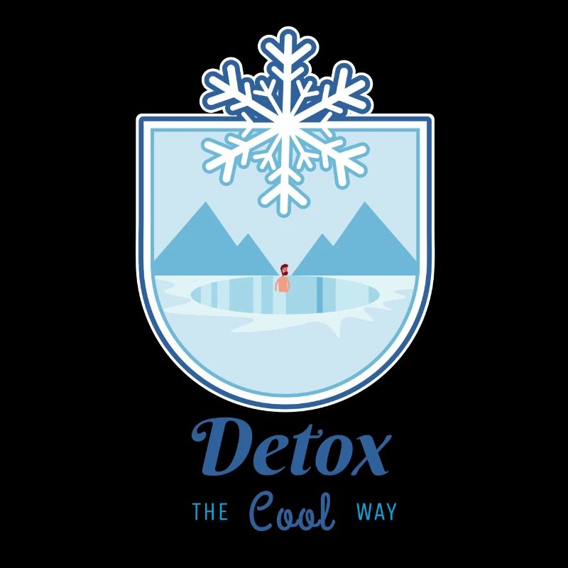 Detox the Cool Way Ice Bath Cold Snowflake Winter