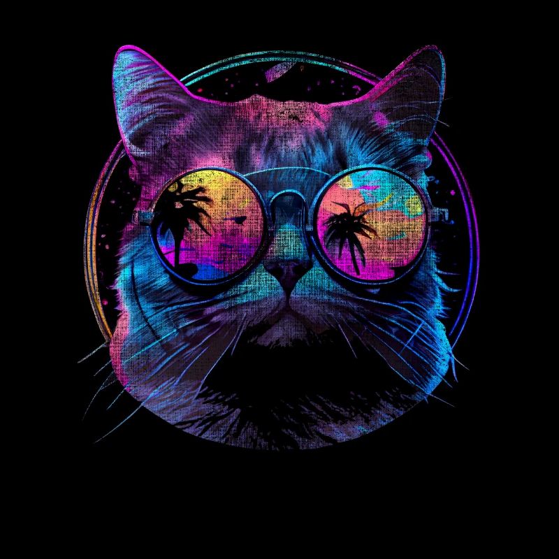Chat lunettes de soleil chat avec lunettes