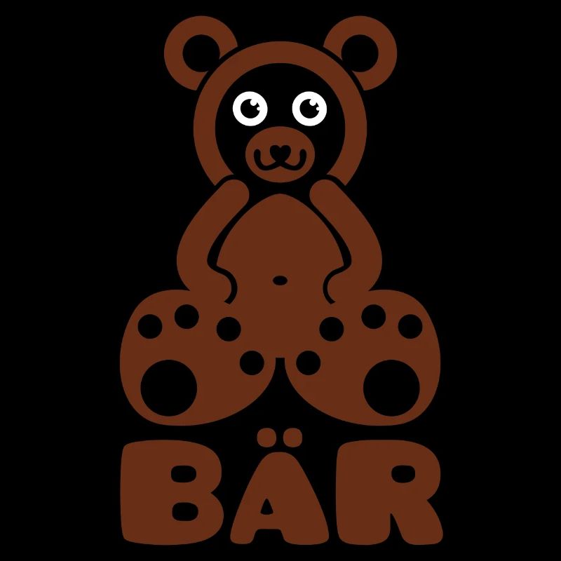 A bear with text
