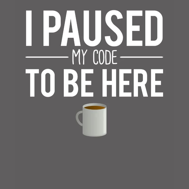 I paused my code to be here software engineer