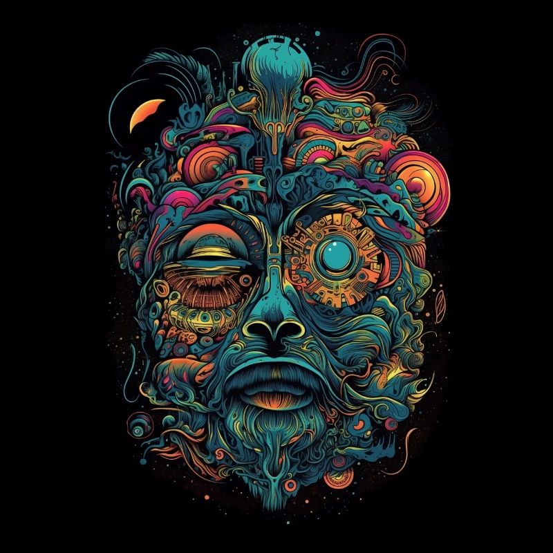 Trippy Explosion - Motif psychédélique