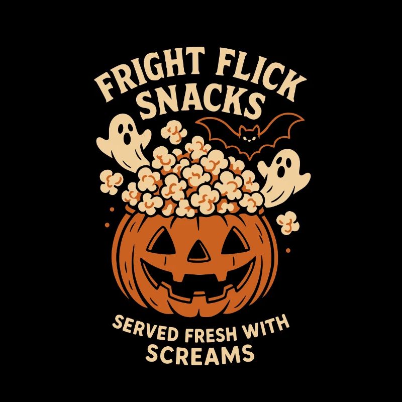 Soirée cinéma d’Halloween – Citrouille pop-corn effrayante