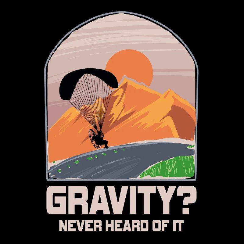 Mème hilarant de gravité de paramoteur