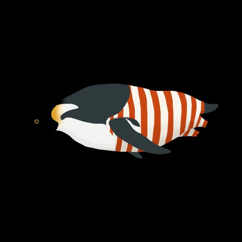 Pinguin im Badeanzug
