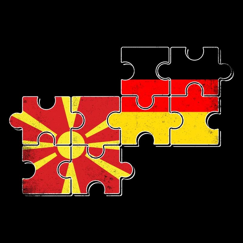 North Macedonia Germany Flag