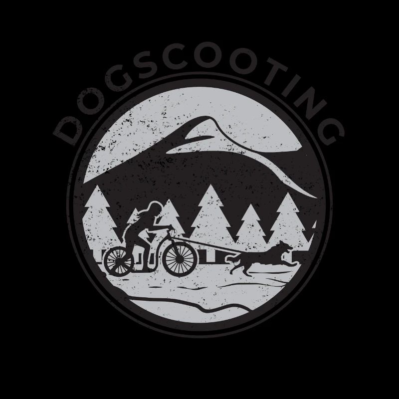 Dogscooting Rollerfahren mit hund