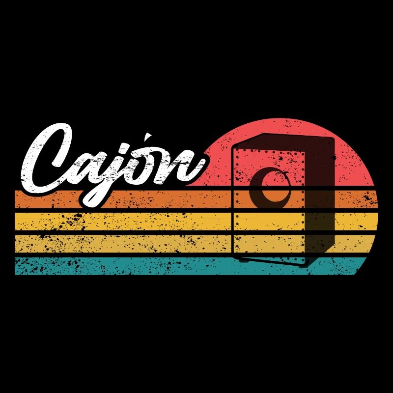 Cajon - Coucher de soleil rétro Kajon