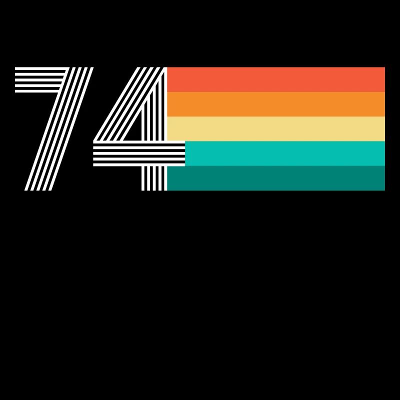 Geburtstag 74 - Vintage RETRO