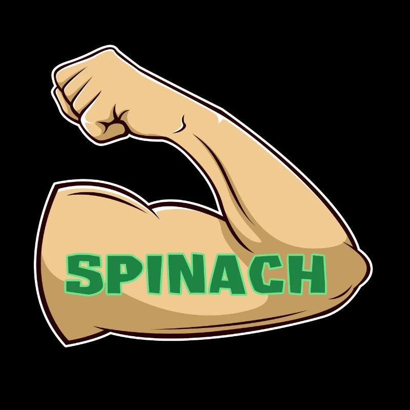 Muskeln durch Spinat