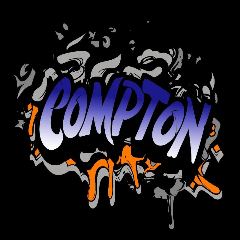 Compton Straight Hiphop Graffiti