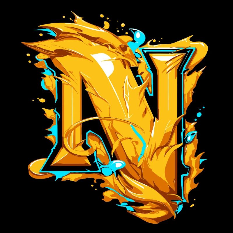 Lettre initiale Nom N