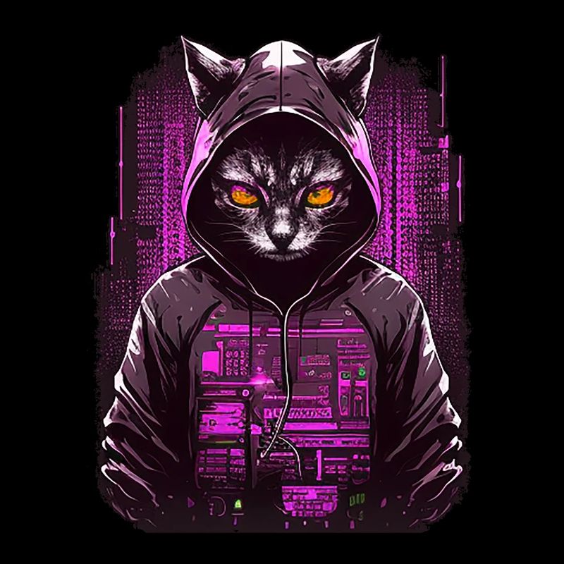 Cyber Hacker Katze