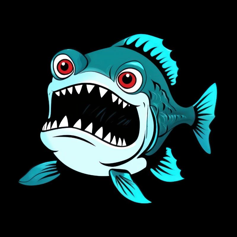 Cool dessin animé Piranha Fish