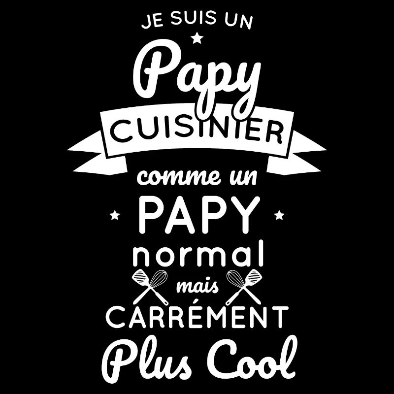Papy cuisinier comme un papy normal plus cool