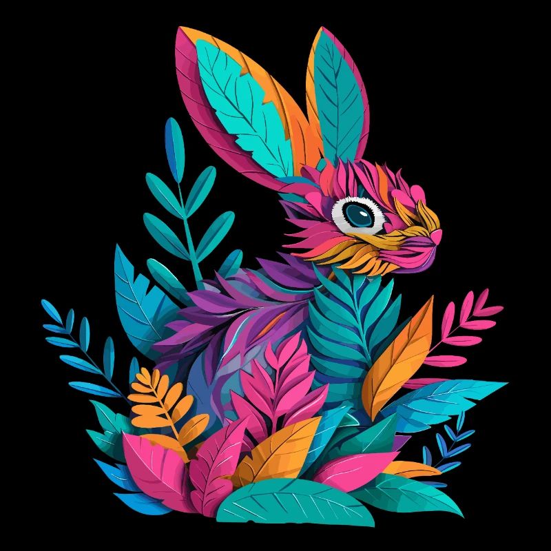 Easter Bunny Field Hare from Plants