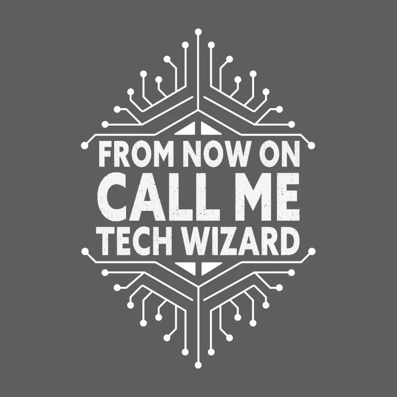 Call Me Tech Wizard Funny IT Support Computer