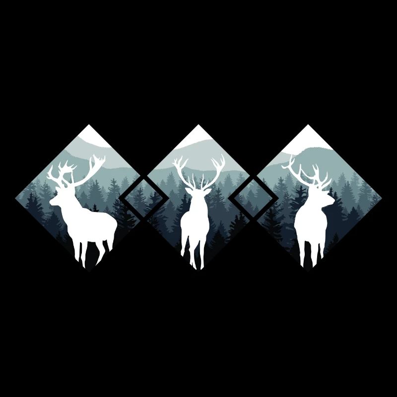 Jäger Bergsteiger Wanderer Hirsch