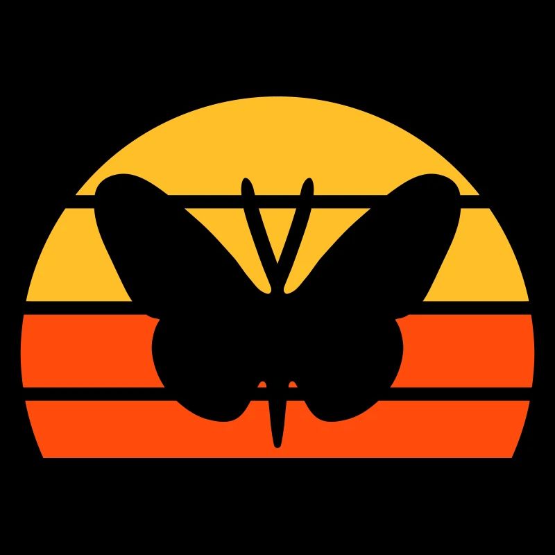 Schmetterling vor einer Halbsonne
