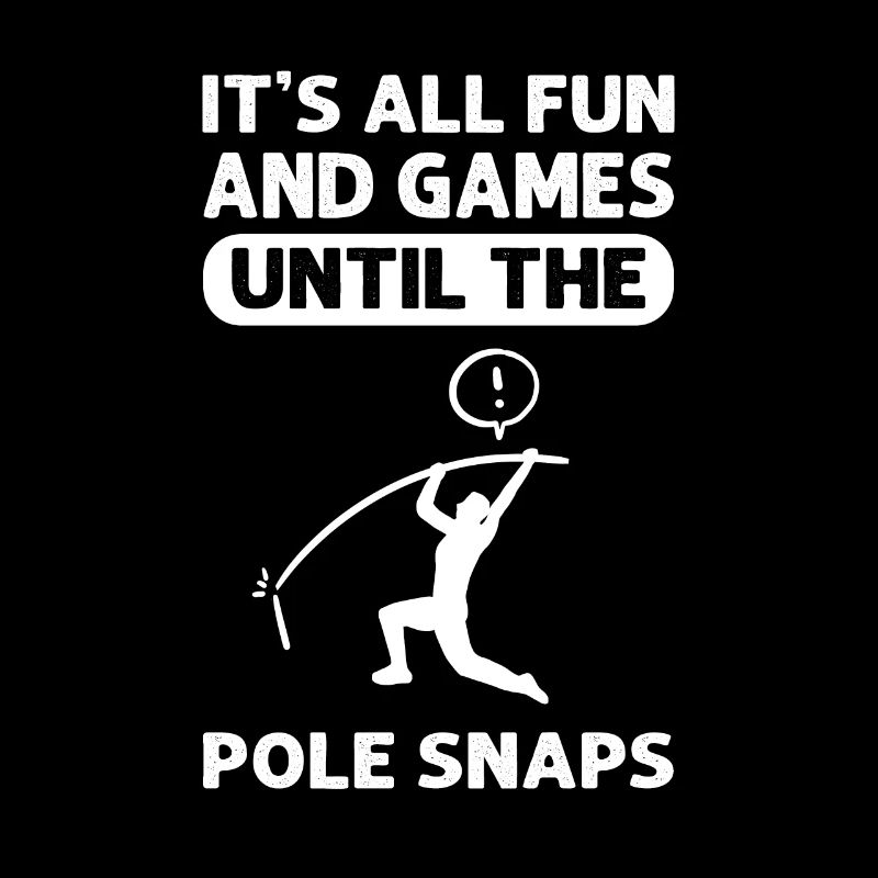 The rod snaps. Pole vault.