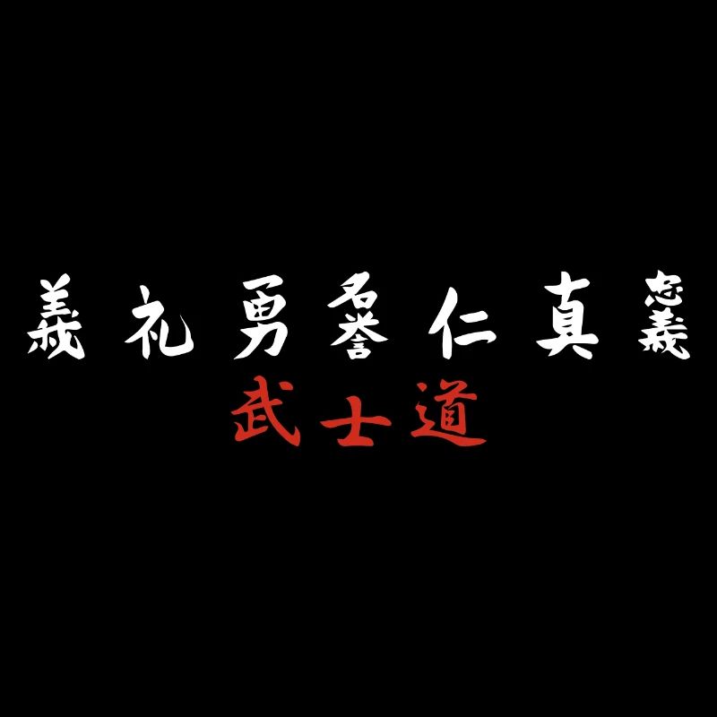 7 Tugenden eines Samurai MMA Samurai Geschenk
