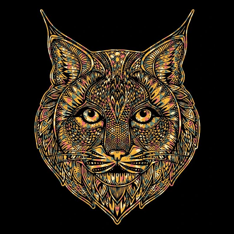 Bobcat Geometric Face