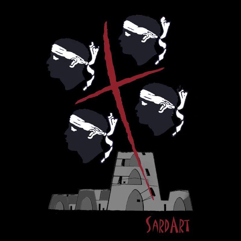 4 Mori - Le drapeau sarde avec nuraghi