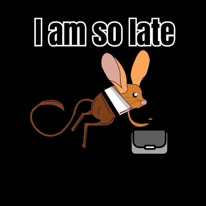 Cute, Smart & Funny Jerboa Tshirt Design I am so