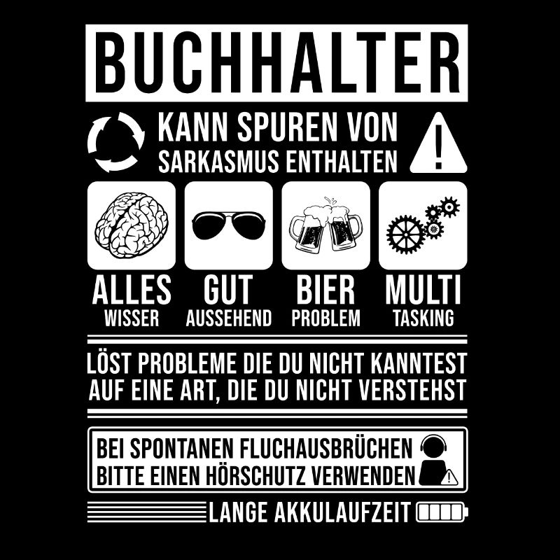 Buchhalter Spruch lustig