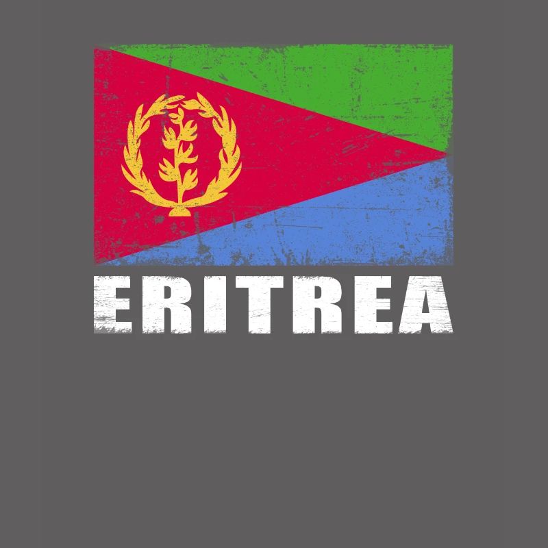 Drapeau de l’Érythrée Grunge Drapeau de l’Érythrée