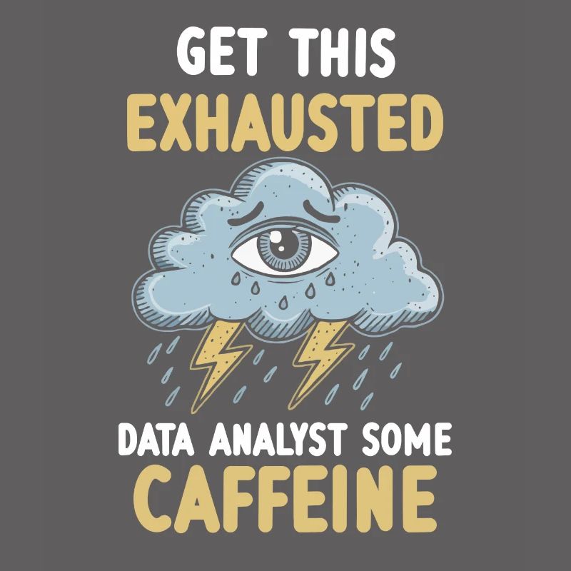 Exhaustion Burnout Overworked Data Analyst
