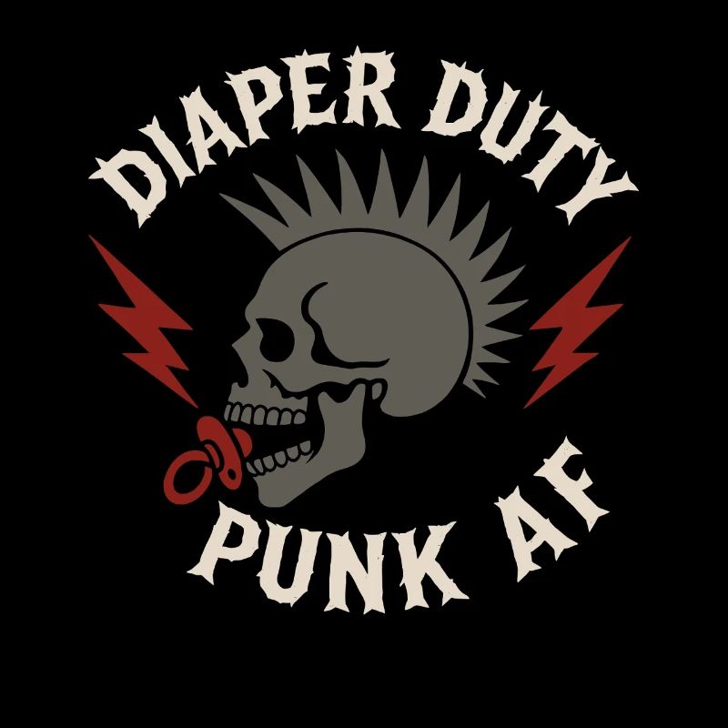 Punk Dad Alternative Vaterschaft Rebellischer