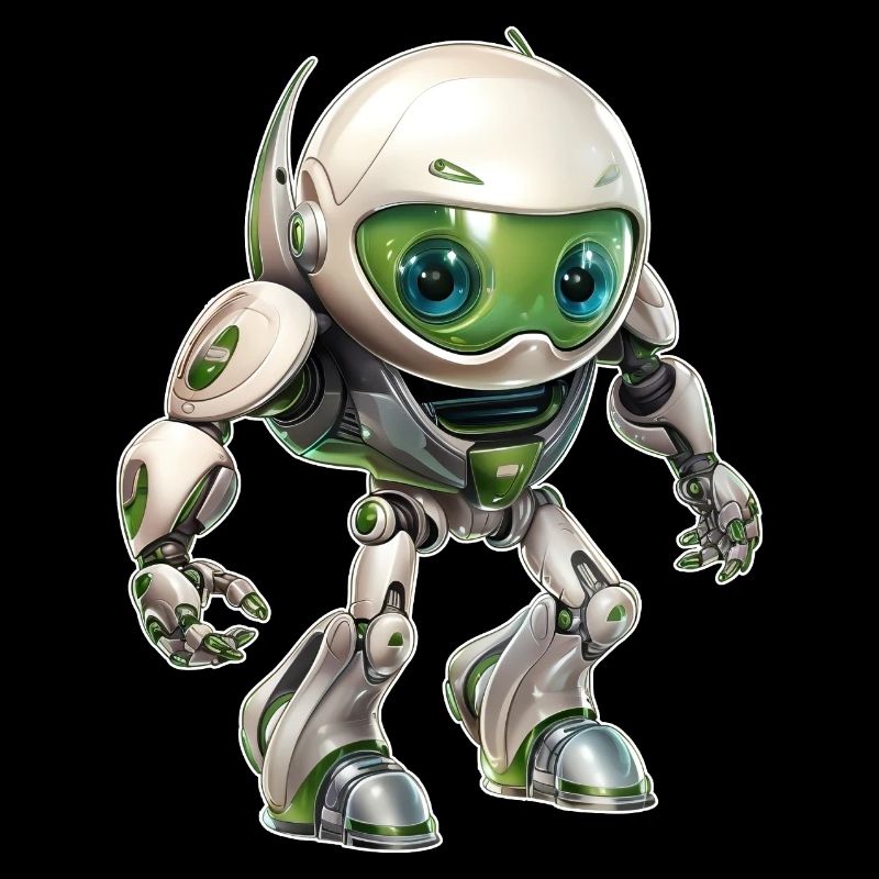 Drôle de robot Android de la galaxie Pegasus