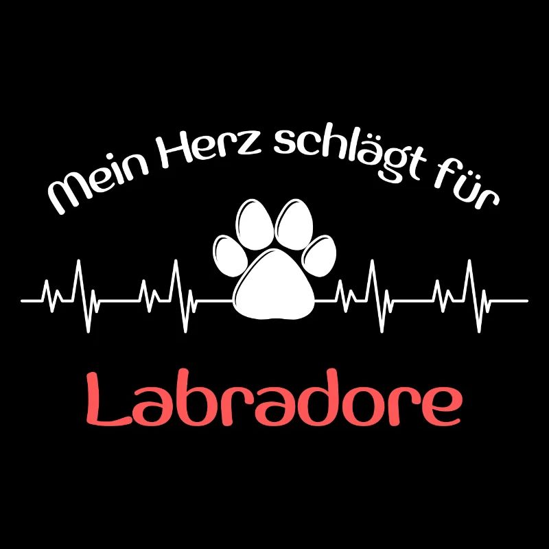 Mein Herz schlägt für Labrador Geschenk Idee