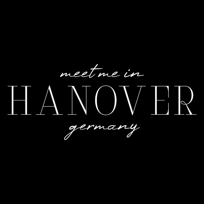Hanover, Germany Elegance Style Design T-Shirt