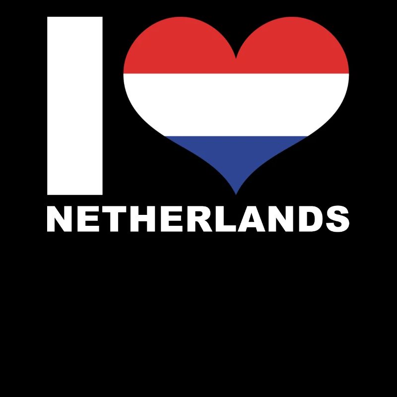 J’adore le drapeau du cœur des Pays-Bas Pays-Bas