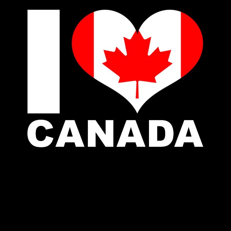 J’aime le drapeau du cœur du Canada