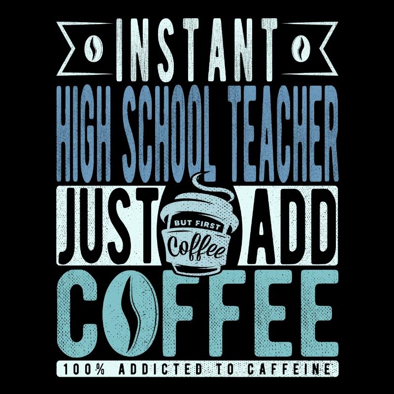 Instant-High-School-Lehrer fügen einfach Kaffee hinzu
