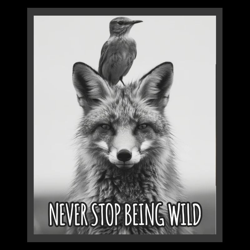 NEVER STOP BEING WILD