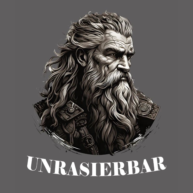 Wikinger Bartträger Lustiger Bart Spruch