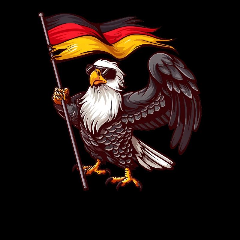 Deutschland Adler Germany Flag Eagle