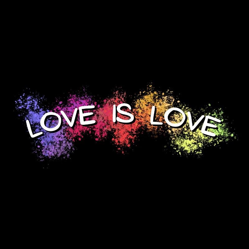 Love is love rainbow pattern for pride month 2022