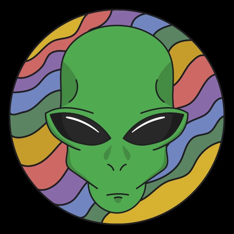 psychedelischer Alien