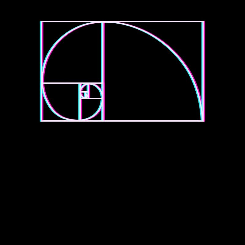 Fibonacci Spirale Glitch
