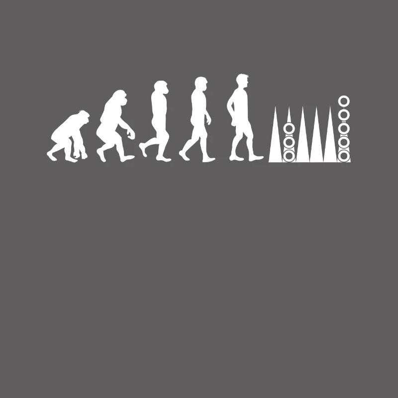 T-shirt de jeu de plateau Backgammon Player Evolution