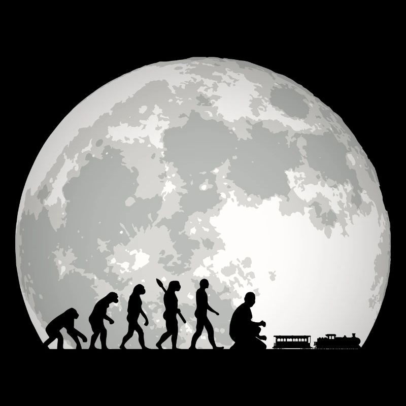 Evolution of Human Train Model Railway