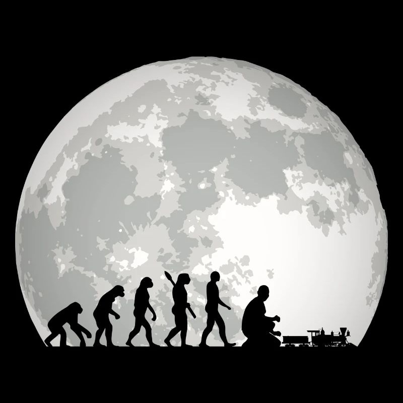 Evolution of Human Train Model Railway