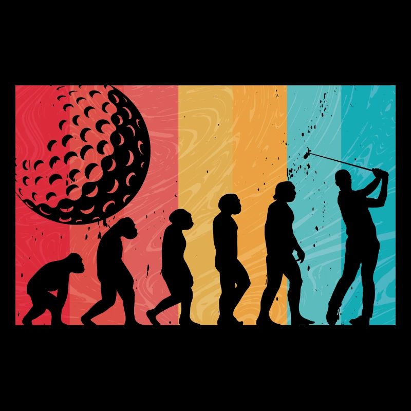 Golf Evolution From Monkey To Men BBall Lovers