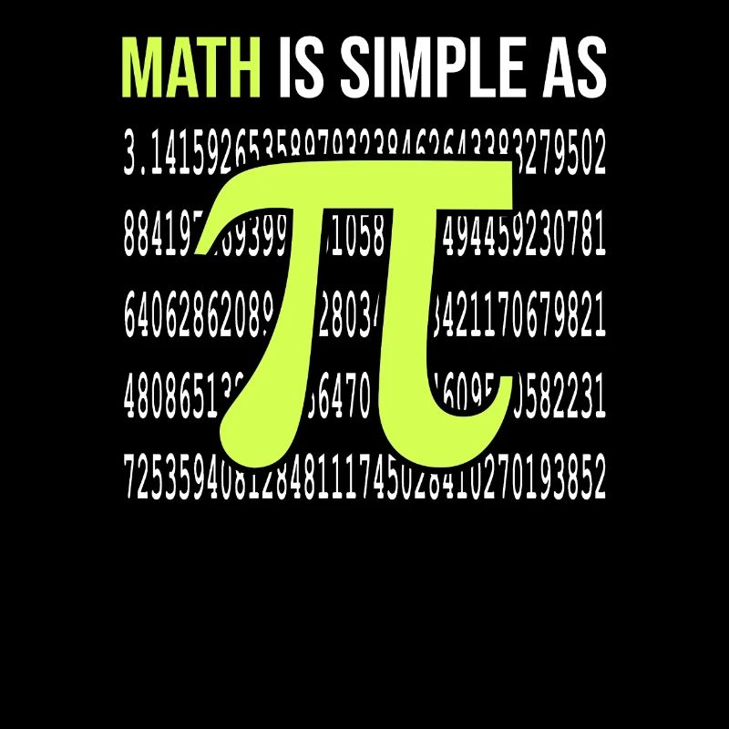 Cadeau mathématique math mathematicien pi